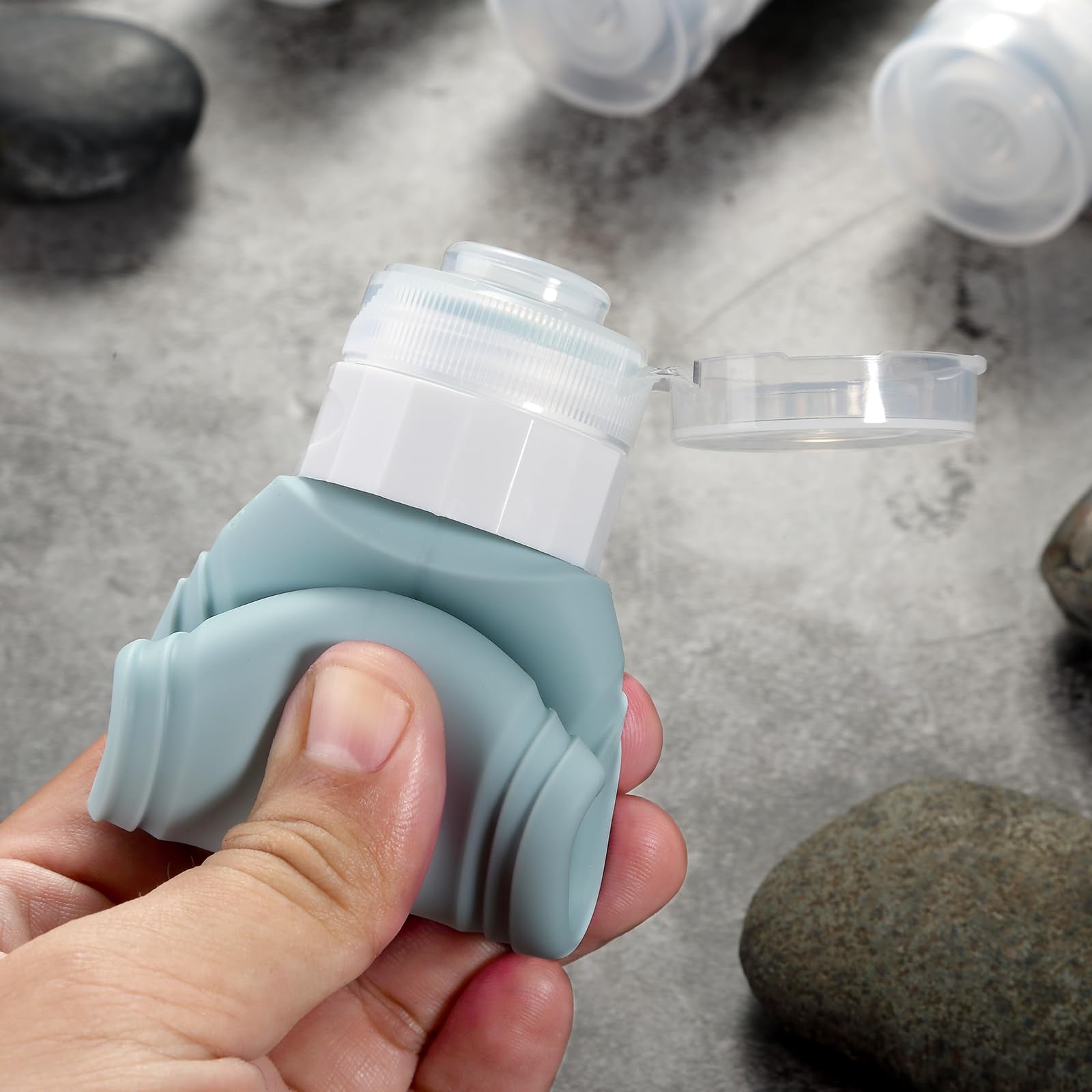 Mrsdry Travel Bottles for Toiletries, Tsa Approved 3oz Travel Size Containers BPA Free Leak Proof