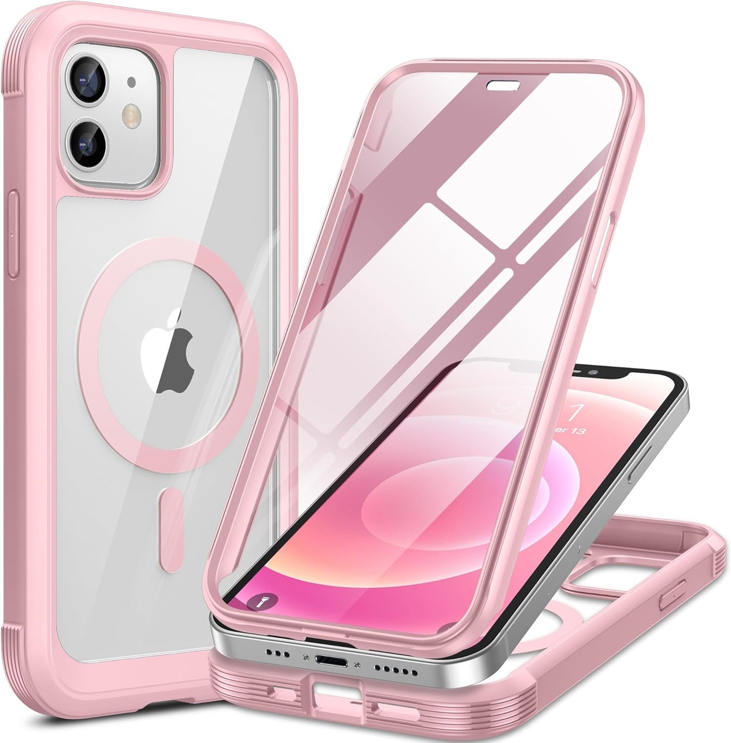 Miracase Magnetic for iPhone 12 mini Case, [360 Full-Body Protection & Complete Camera Guard], Drop