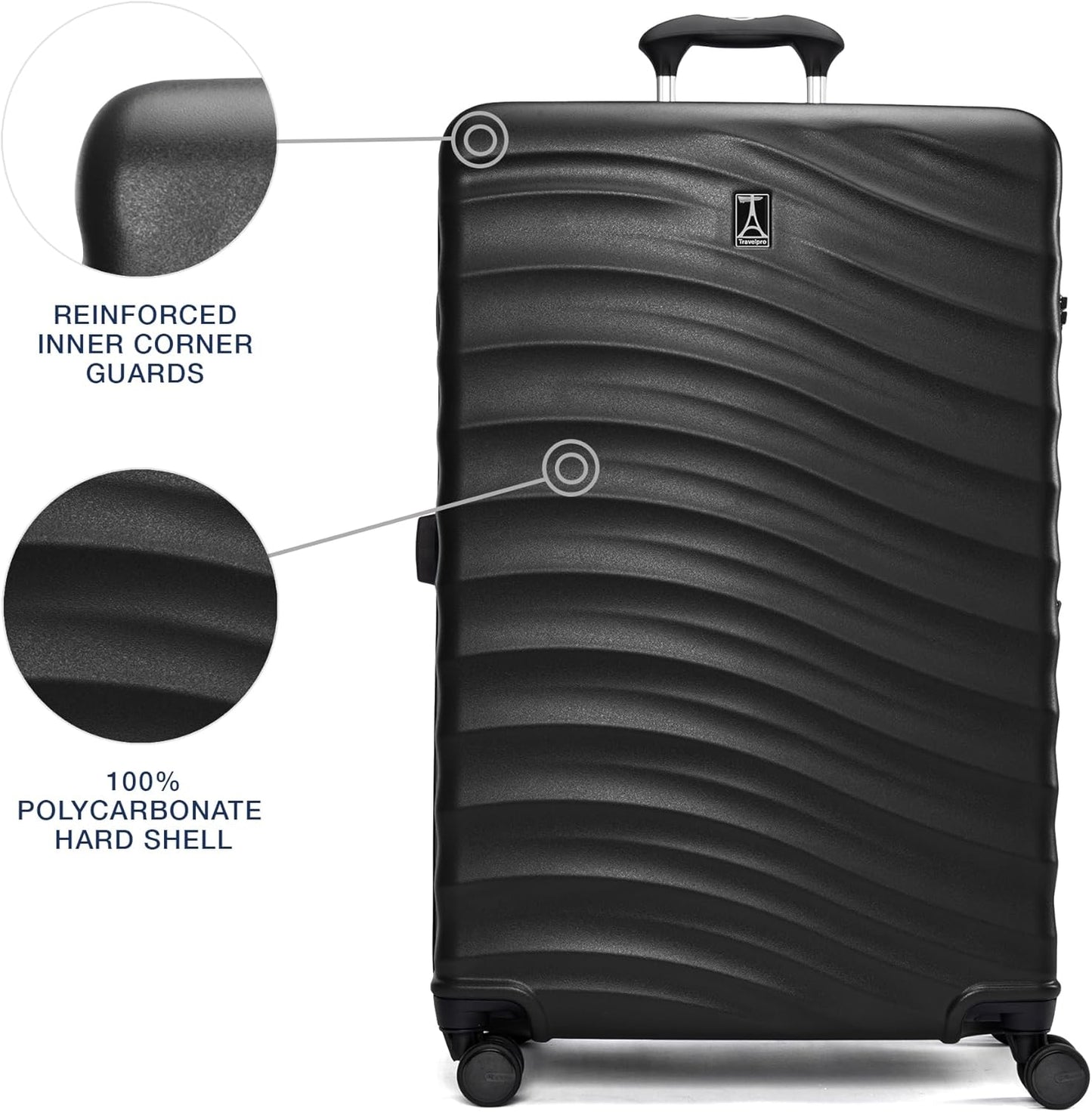 Travelpro Maxlite Air V2 Hardside Expandable Checked Luggage, 8 Spinner Wheels, Lightweight Hard