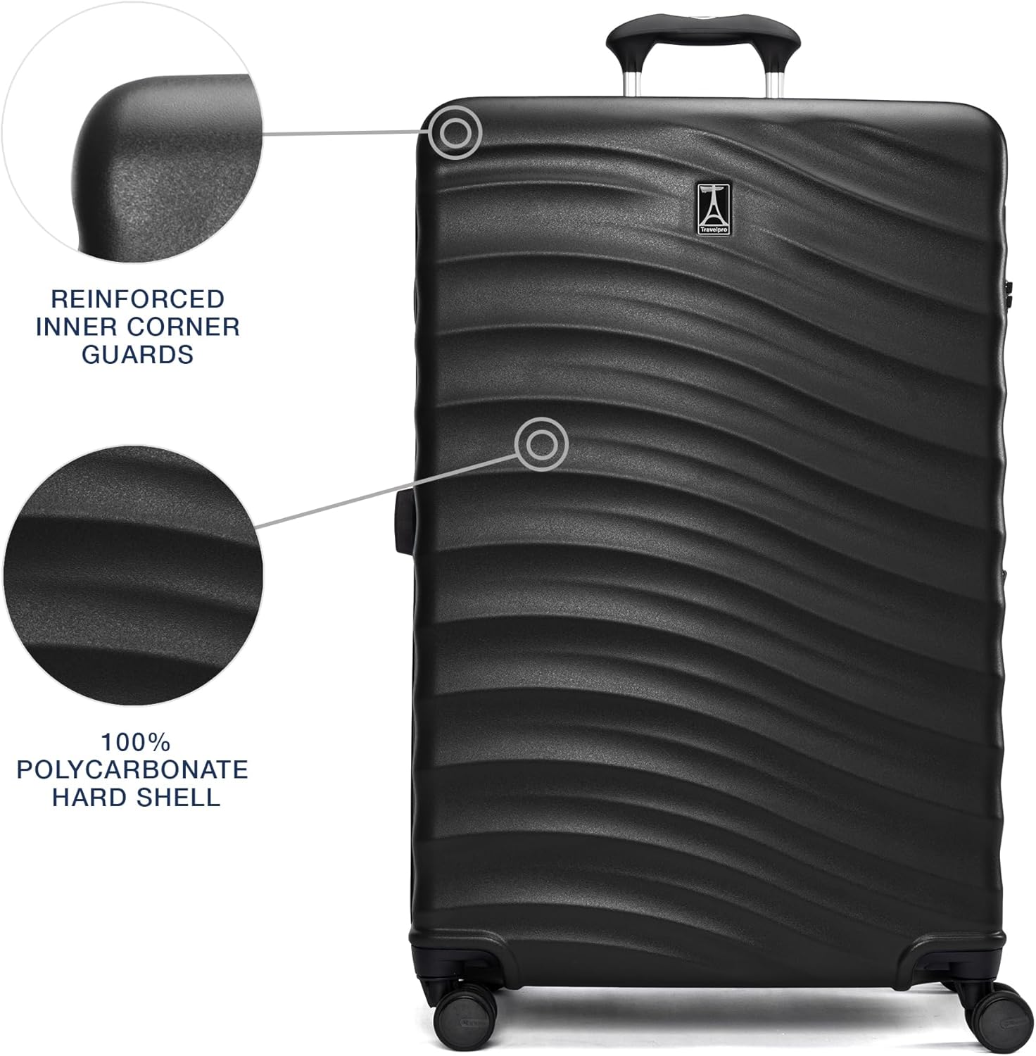 Travelpro Maxlite Air V2 Hardside Expandable Checked Luggage, 8 Spinner Wheels, Lightweight Hard