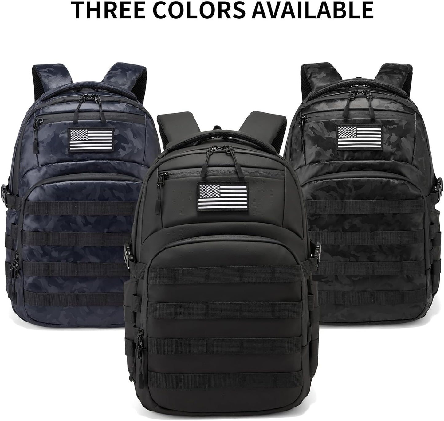 Wotony Military tactical backpack, backpack for men black small tactical assault bag