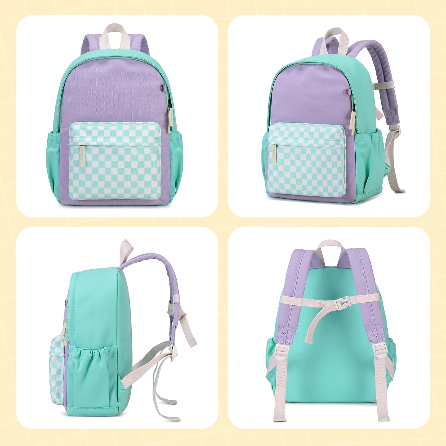 Toddler Backpack 14 Inch Kids Backpacks for Boys and Girls Classic Design Canvas School Bags with