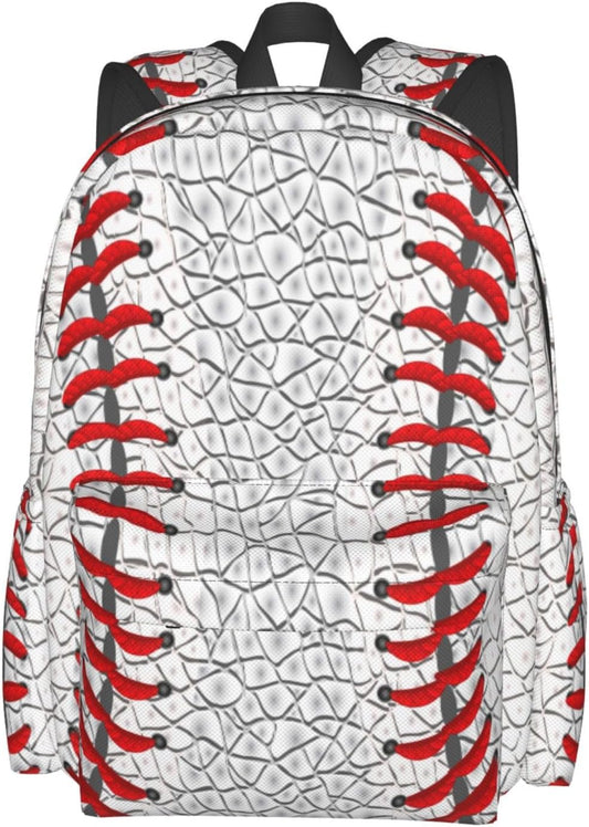 Baseball Backpack School Bag Lightweight Bookbag Laptop Travel Daypack For Kids Girls Boys Teens