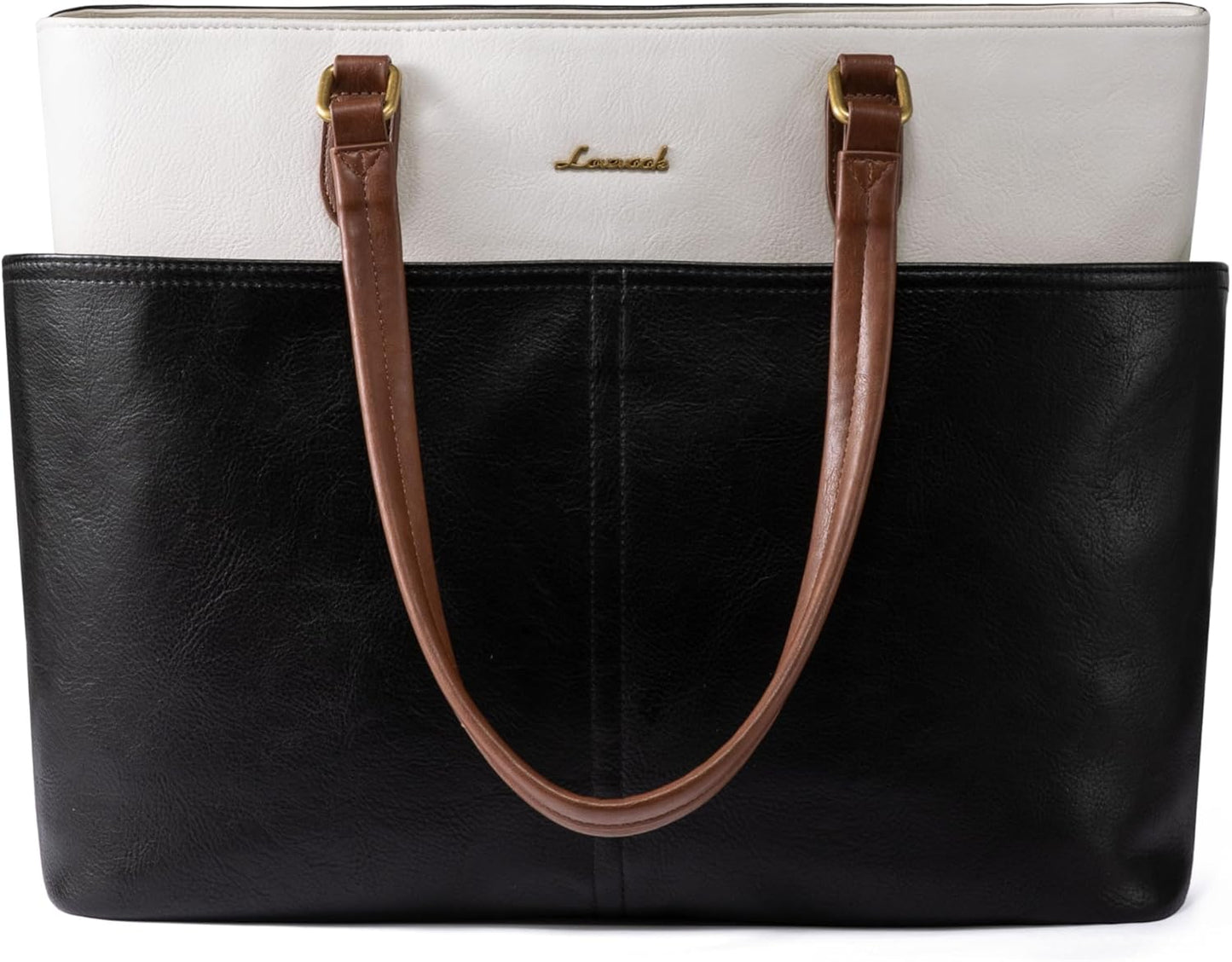 LOVEVOOK Laptop Tote Bag for Women, 15.6 inch Laptop Work Bags for Teacher/Nurse Large Computer Bag for Office