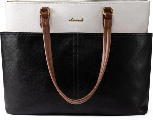 LOVEVOOK Laptop Tote Bag for Women, 15.6 inch Laptop Work Bags for Teacher/Nurse Large Computer Bag for Office