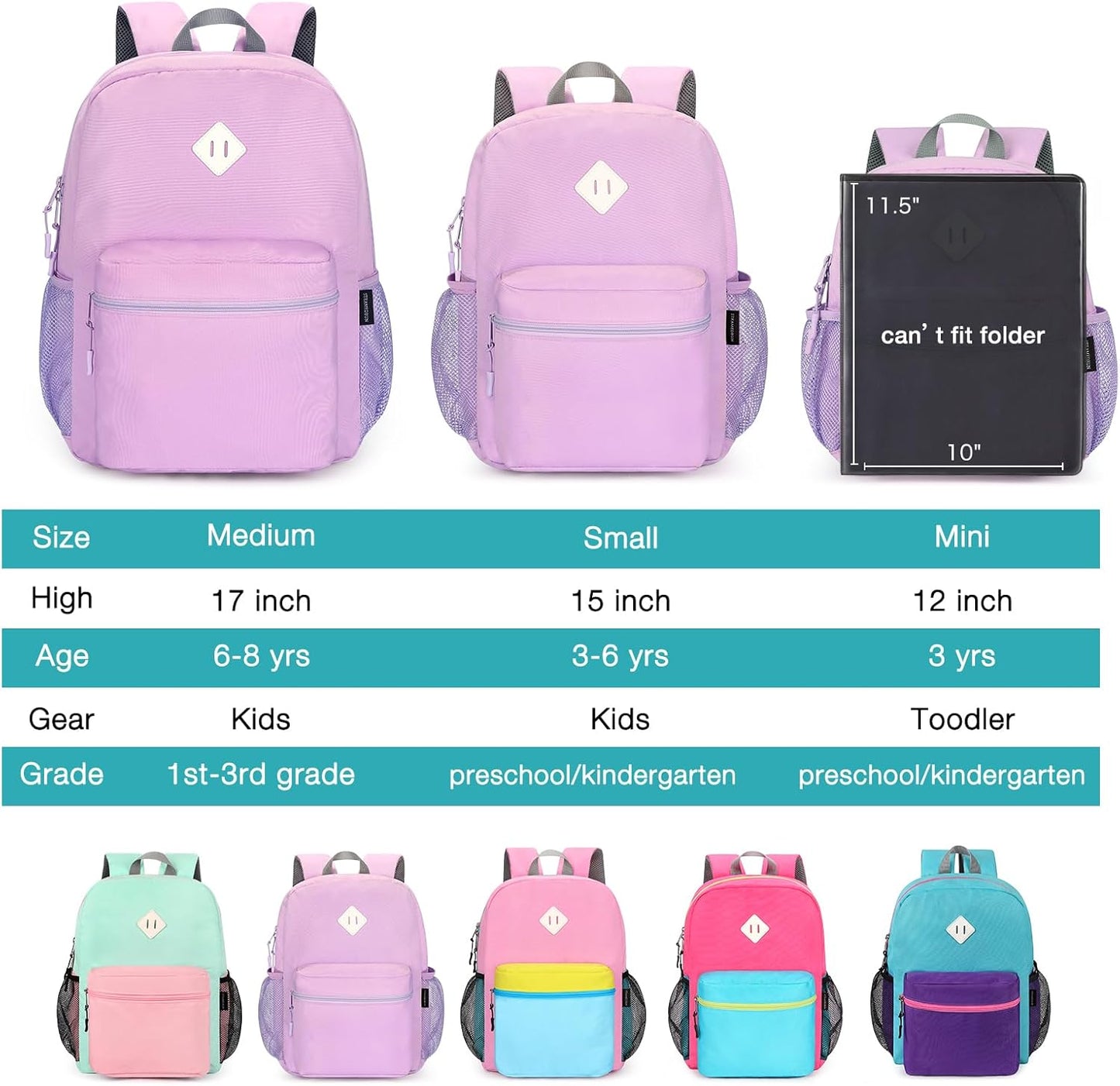 STEAMEDBUN Backpack for Girls 5-9,Kids Backpack for Elementary School Bag
