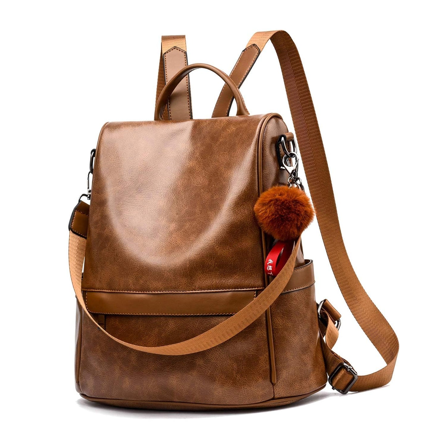 CHERUTY Women Backpack Purse PU Leather Anti-theft Casual Shoulder Bag Fashion Ladies Satchel