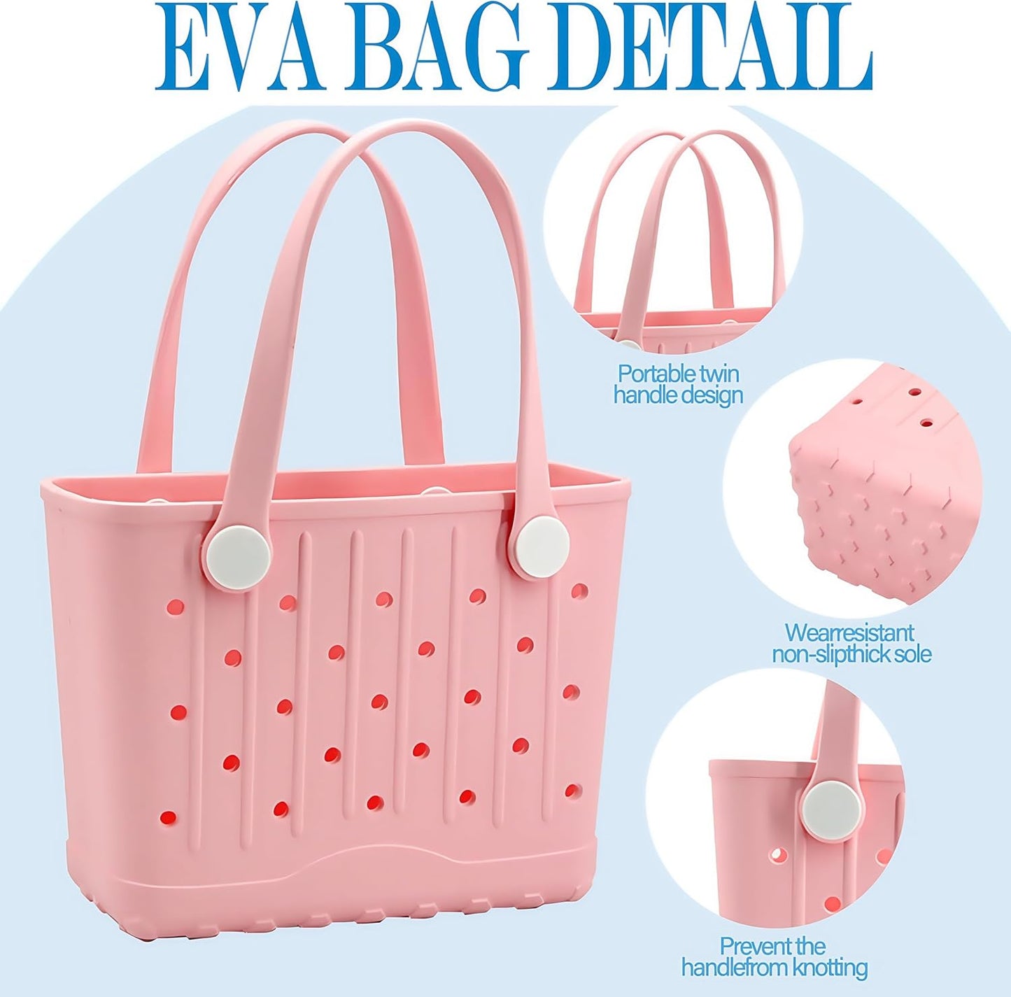 CXY Rubber Tote Bag Small Beach Bag Waterproof Beach Tote Washable Travel Handbag for Sport Boat