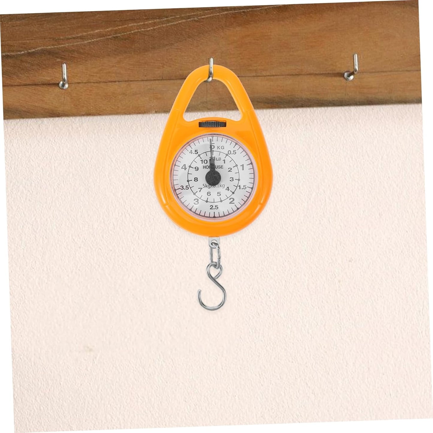 Portable Spring Scale for Luggage Compact Hanging Measurement Tool with Hook Fashionable Color for Travel and Small Item Weighing