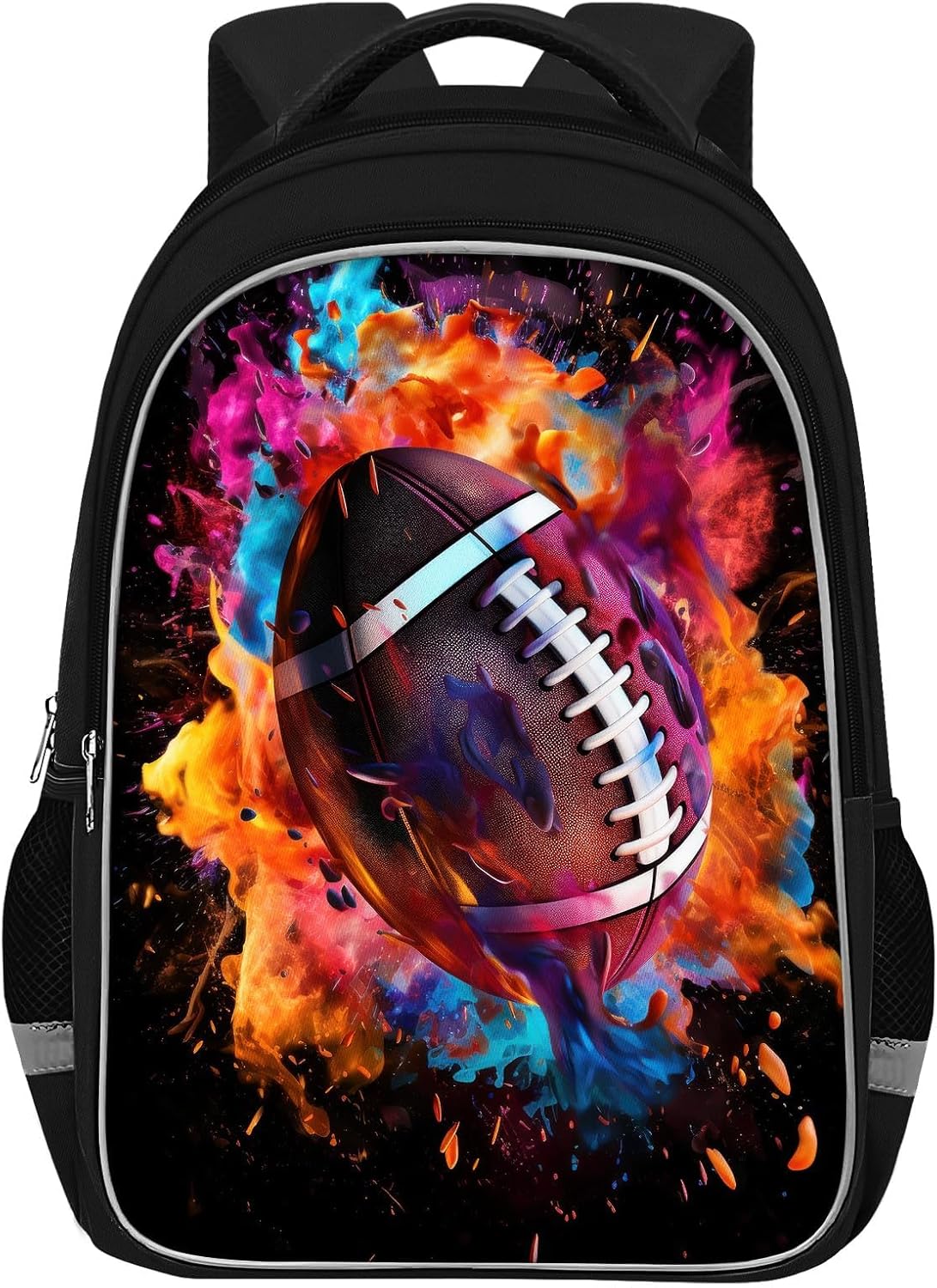 School Backpack for Boys - American Football Boys Backpack for Kids Children Teens Elementary Middle School - Students Bag for Ages 6-18,17″Bookbag Multifunctional Large Capacity