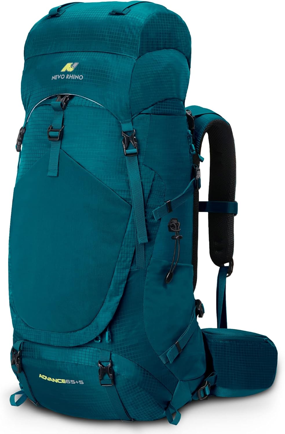 N NEVO RHINO Internal Frame Hiking Backpack 50/60/65/70/80L, Mountain Climbing Camping Backpack Daypack Waterproof Rain Cover