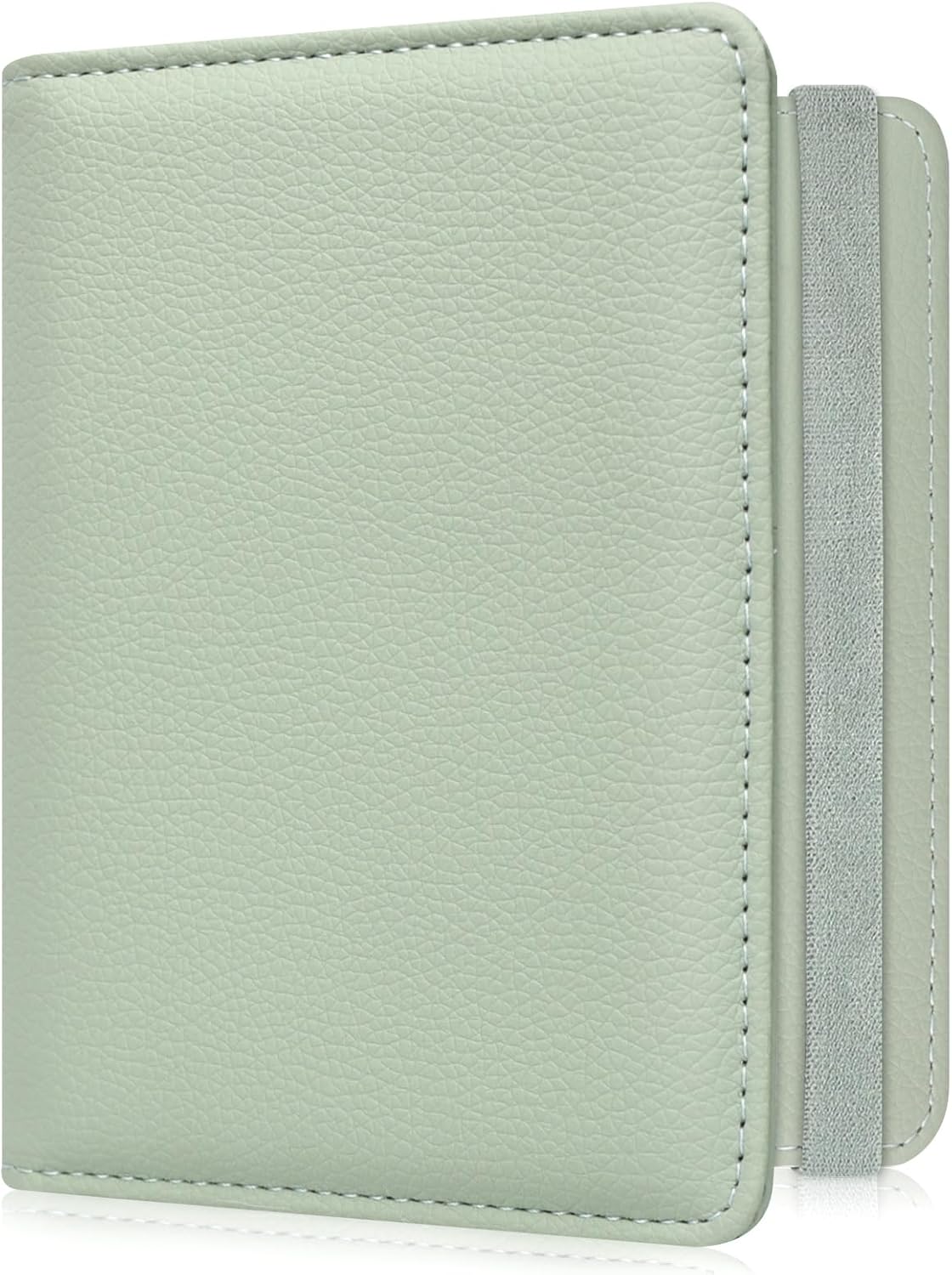 ACdream RFID BLOCKING Passport Holder Travel Wallet, Premium PU Leather Cover Passport Book with Card Holder, Pen Holder, Keep Organization, and Travel Essentials for Women and Men, Agave Green