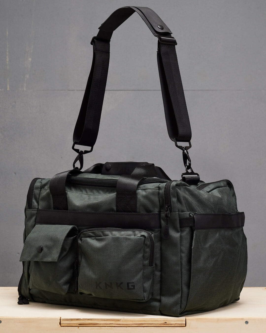 PLUS 63L Large Duffel Bag – Spacious, Durable Gym Bag with Dual Shoe Storage, Multiple Compartments & YKK Zippers for Fitness & Travel - Charcoal