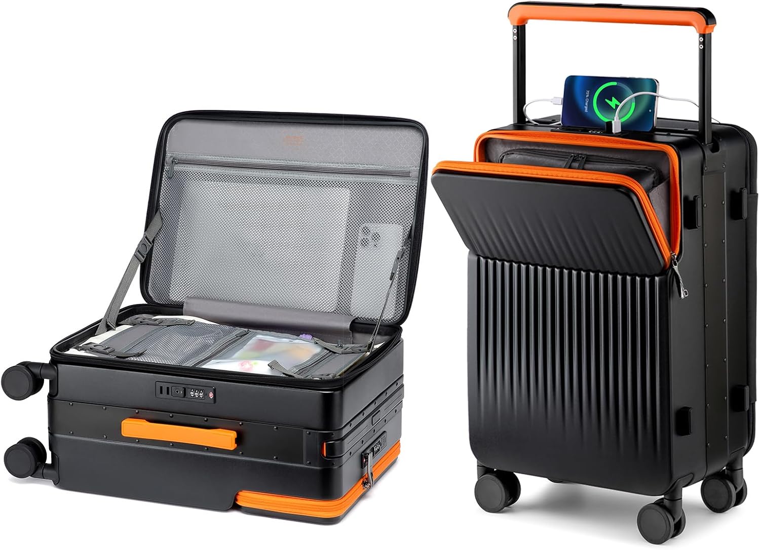 Joyway Carry on Luggage Airline Approved with Charging Port, Lightweight Hardside 20 Inch Carry-on