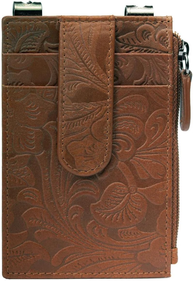 RFID Blocking Boot Wallet with Security Chain & Zipper Lock – Genuine Leather Wallets for Men