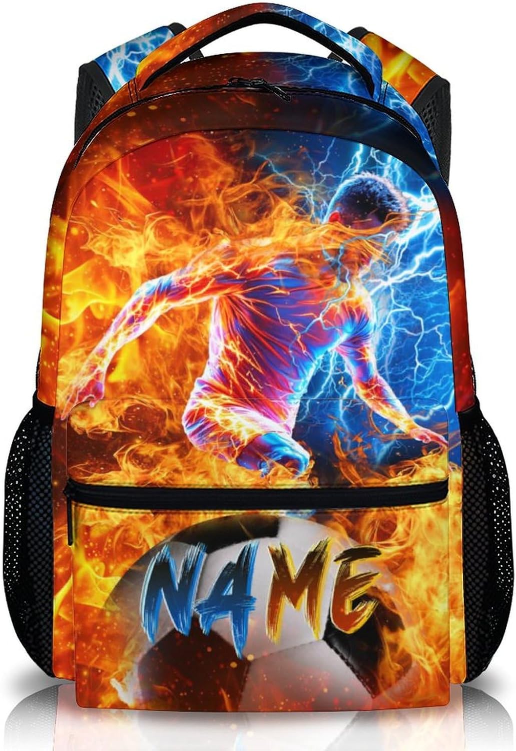 Boys Backpacks for Kids School, Soccer Backpack with Custom Name for Elementary Middle Primary High