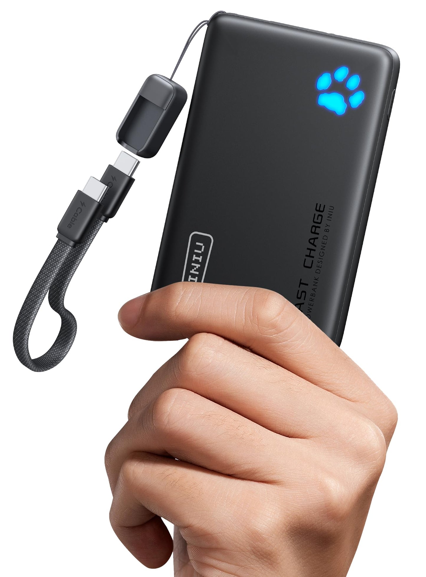 INIU 45W Fast Charging Portable Charger, Smaller 10000mAh Travel Power Bank