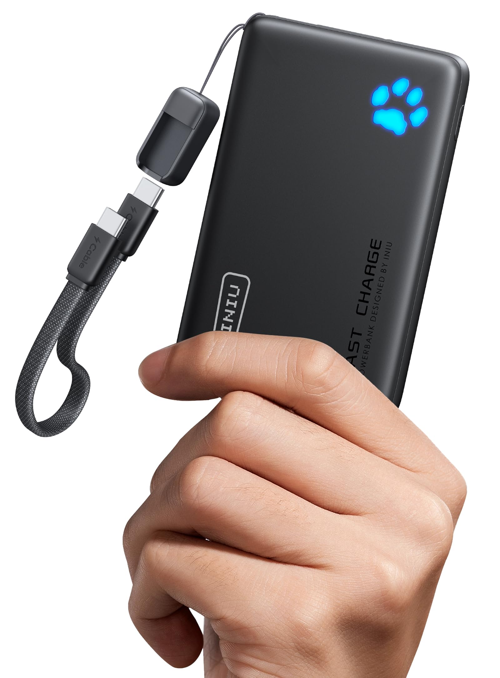 INIU 45W Fast Charging Portable Charger, Smaller 10000mAh Travel Power Bank