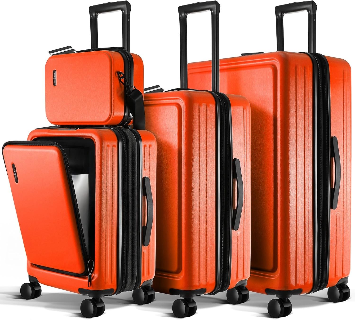 Hard Shell Luggage Sets with Spinner Wheels 4 Piece, Expandable Large Suitcases with TSA Lock