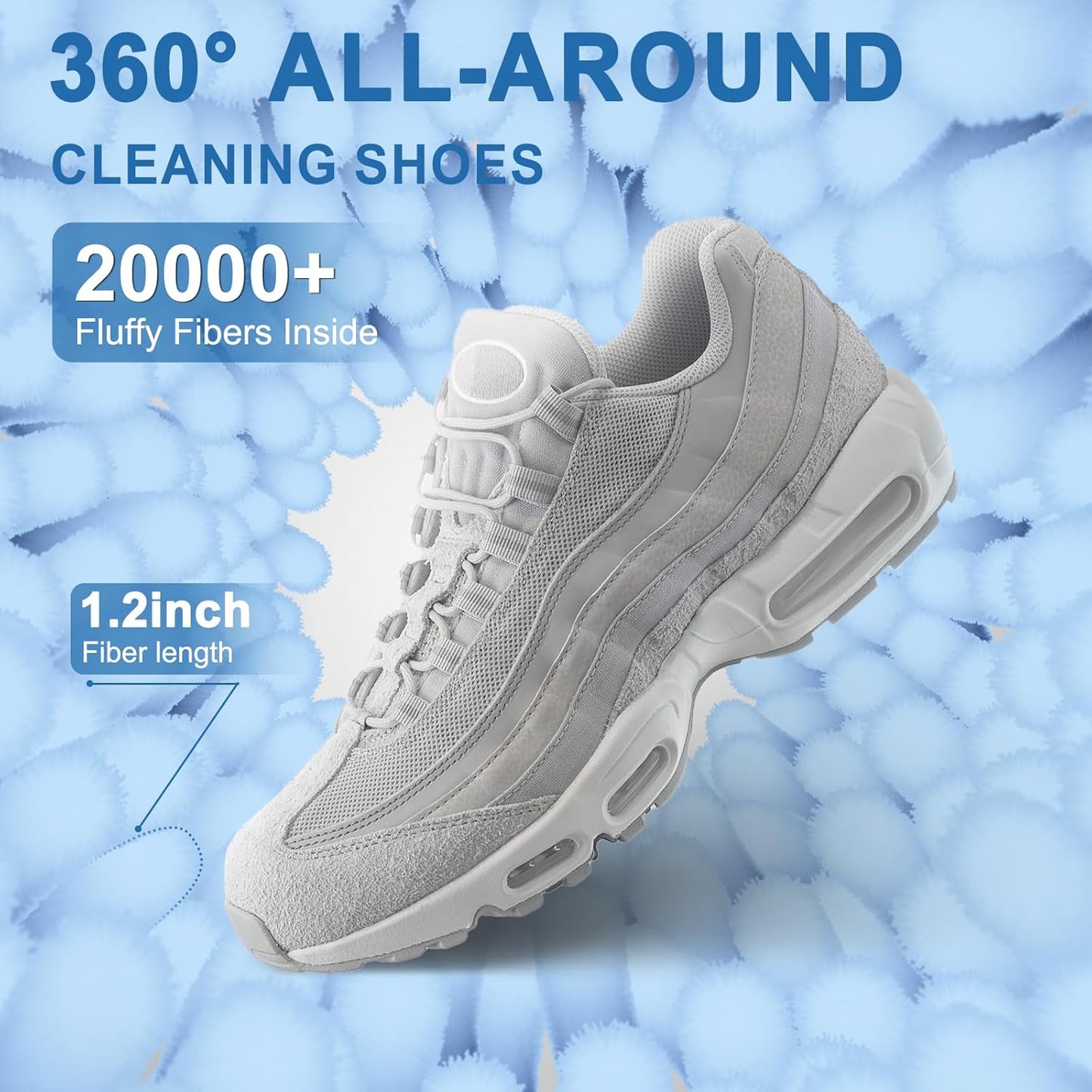 Shoe Washing Machine Bag,Shoe Laundry Bags for Sneakers, Reusable Shoe Cleaning Bag for All Shoe Sizes