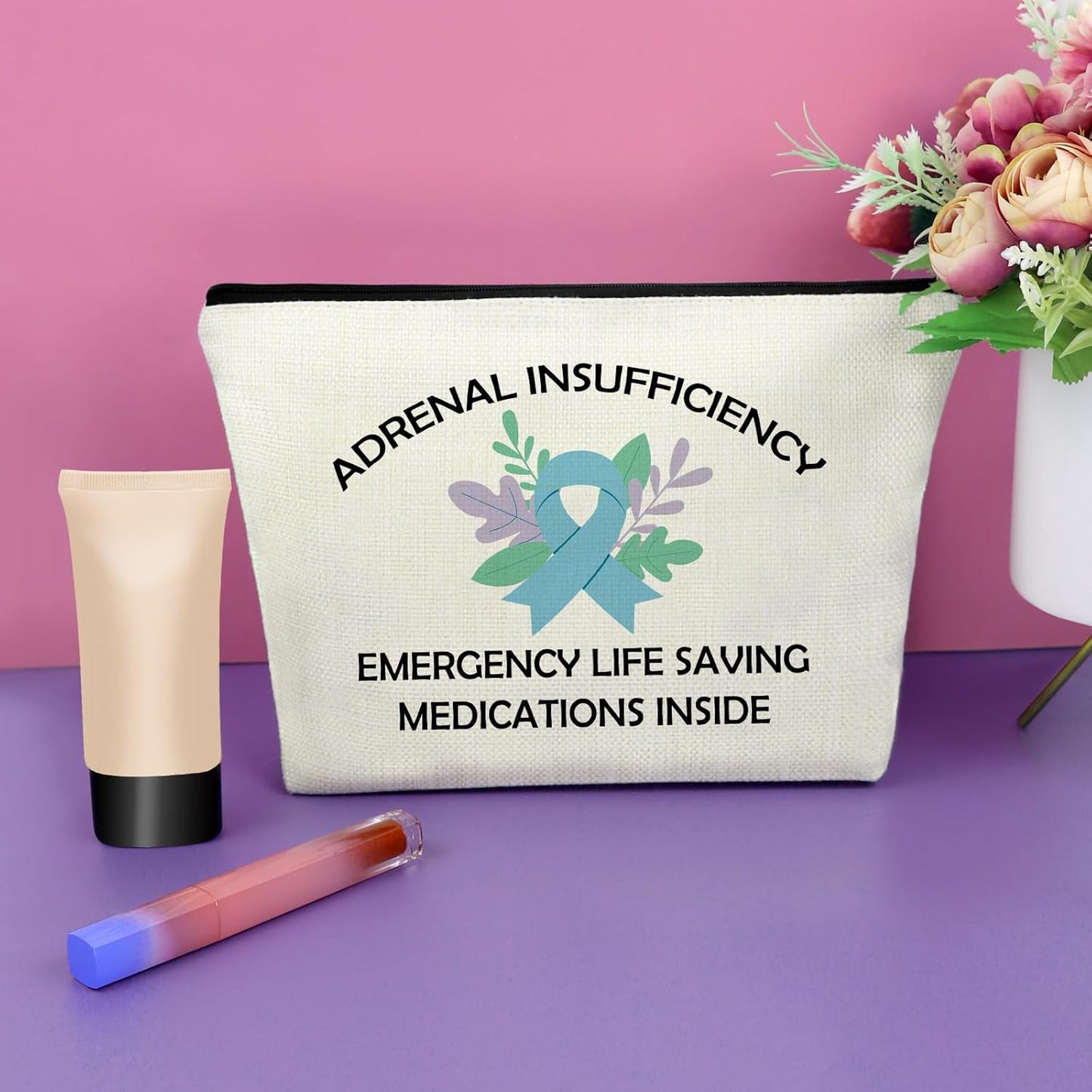 Emergency Nurse Bag Doctor Gift Emergency Department Adrenal Insufficiency Life Saving Medications Inside Bag Approved Diabetic Insulin Adrenal Support Medical Alerty Suppot Makeup dag