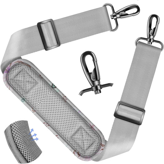 ZINZ Shoulder Strap - 59 Inch Universal Heavy-duty Adjustable Strap with Ultra-thick Fixed Breathable Pad for Laptop, Gym, Camera Bag and More -Butterfly