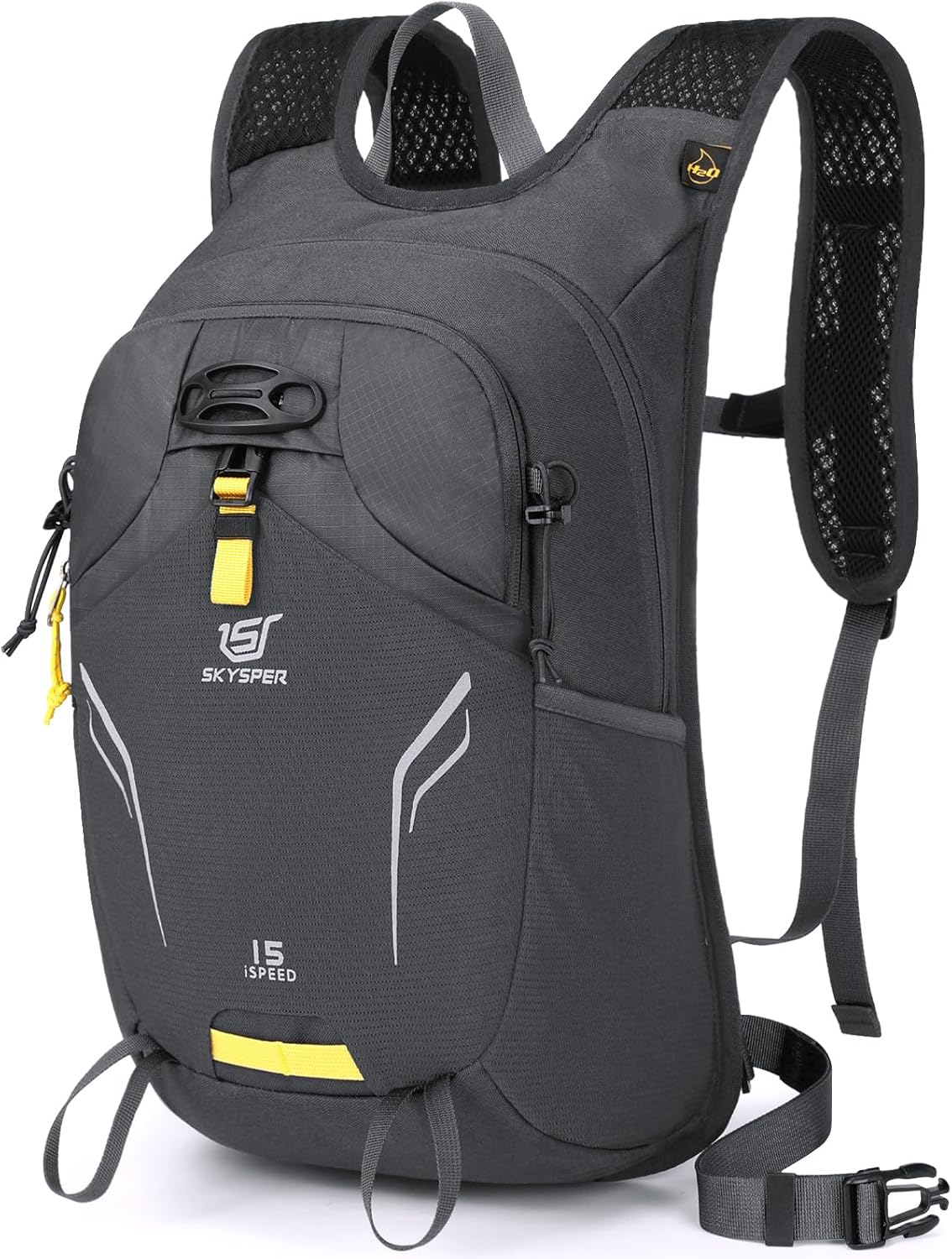 SKYSPER Small Hiking Backpack 15L Lightweight Day Pack Travel Hiking Daypack for Women Men(Darkgray)