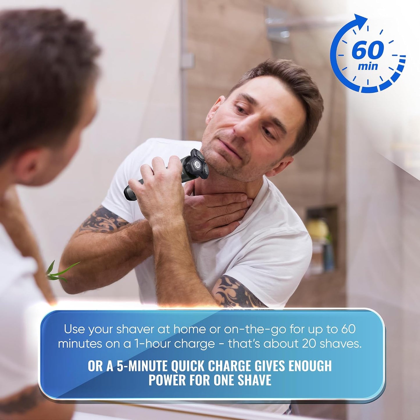 Philips Norelco Electric Shavers for Men, Rechargeable Wet/Dry Electric Shaver with SenseIQ Technology, Cordless Electric Razors for Men with Pop-up Trimmer, Travel Case