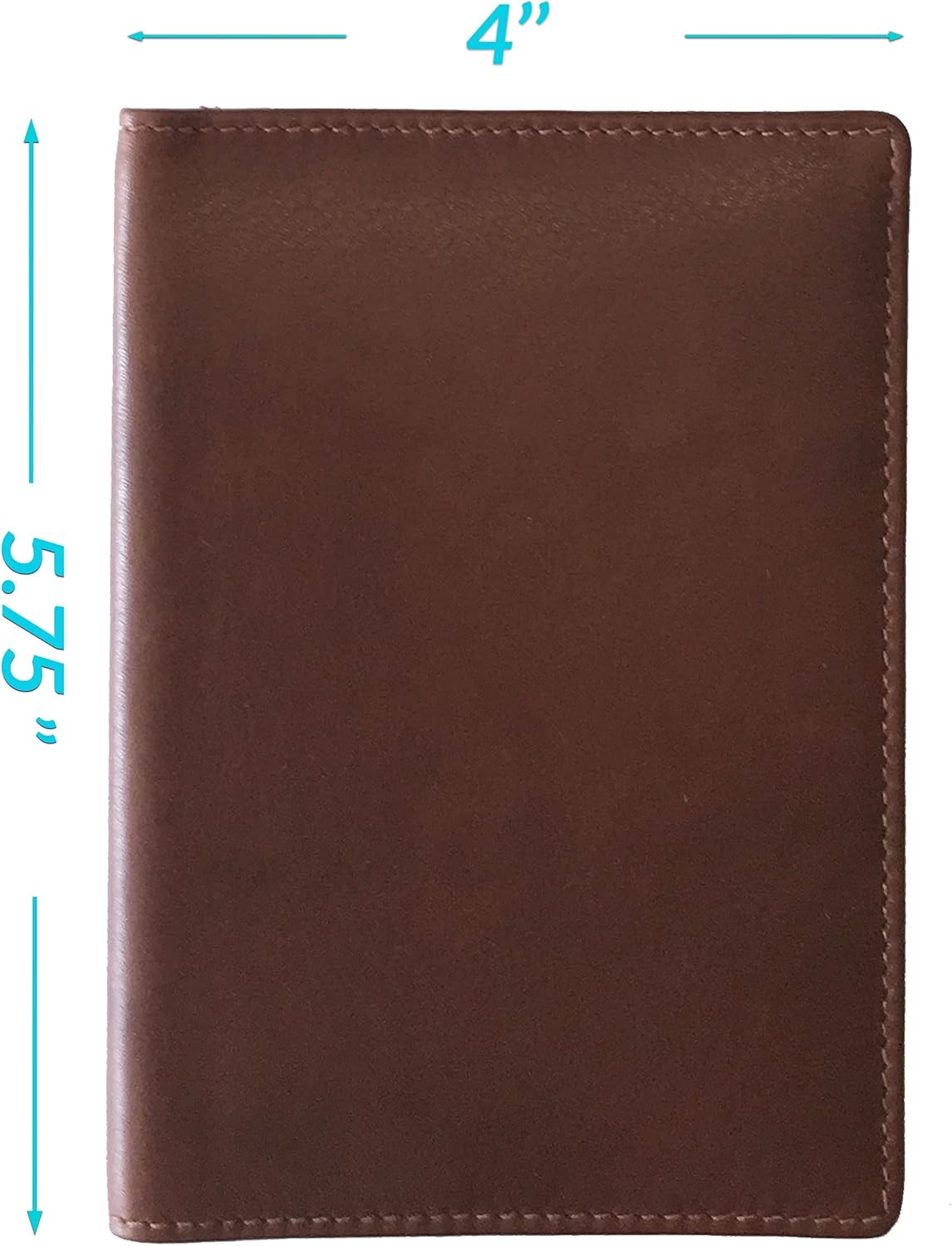 Personalized Monogrammed Toffee Leather RFID Passport Wallet and 2 Luggage Tags