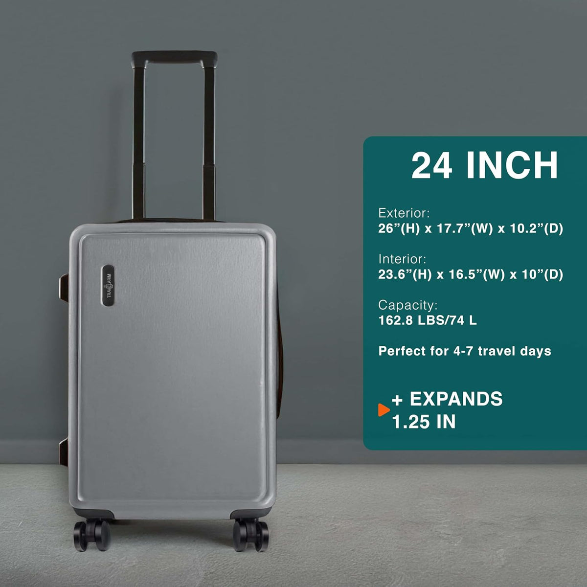 Luggage Sets 3 Piece, 22 Inch Carry on Luggage and 24 Inch Suitcases with Wheels Spinner, Durable
