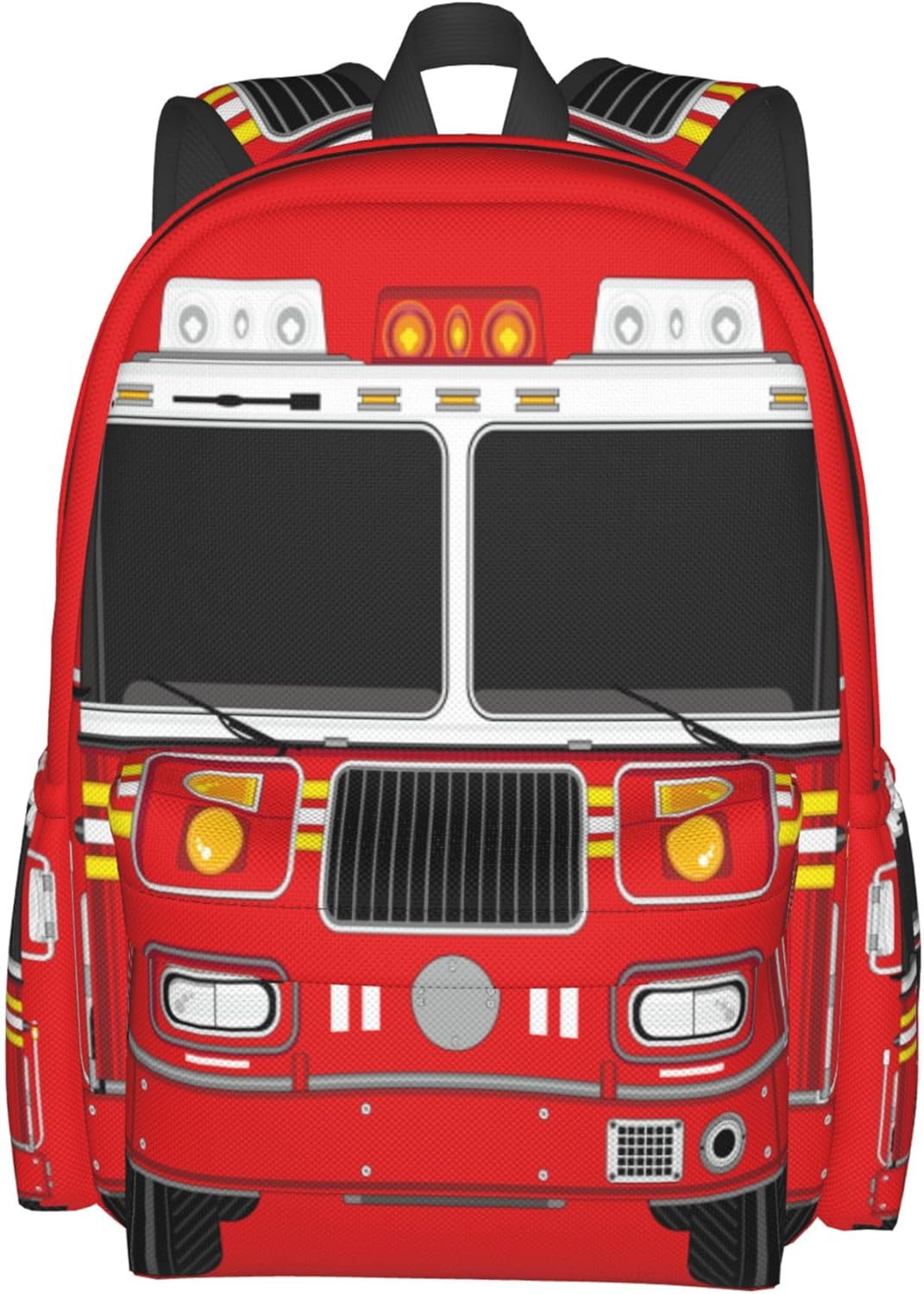 Fire Truck Backpack School Bag Lightweight Bookbag Laptop Travel Daypack For Kids Girls Boys Teens
