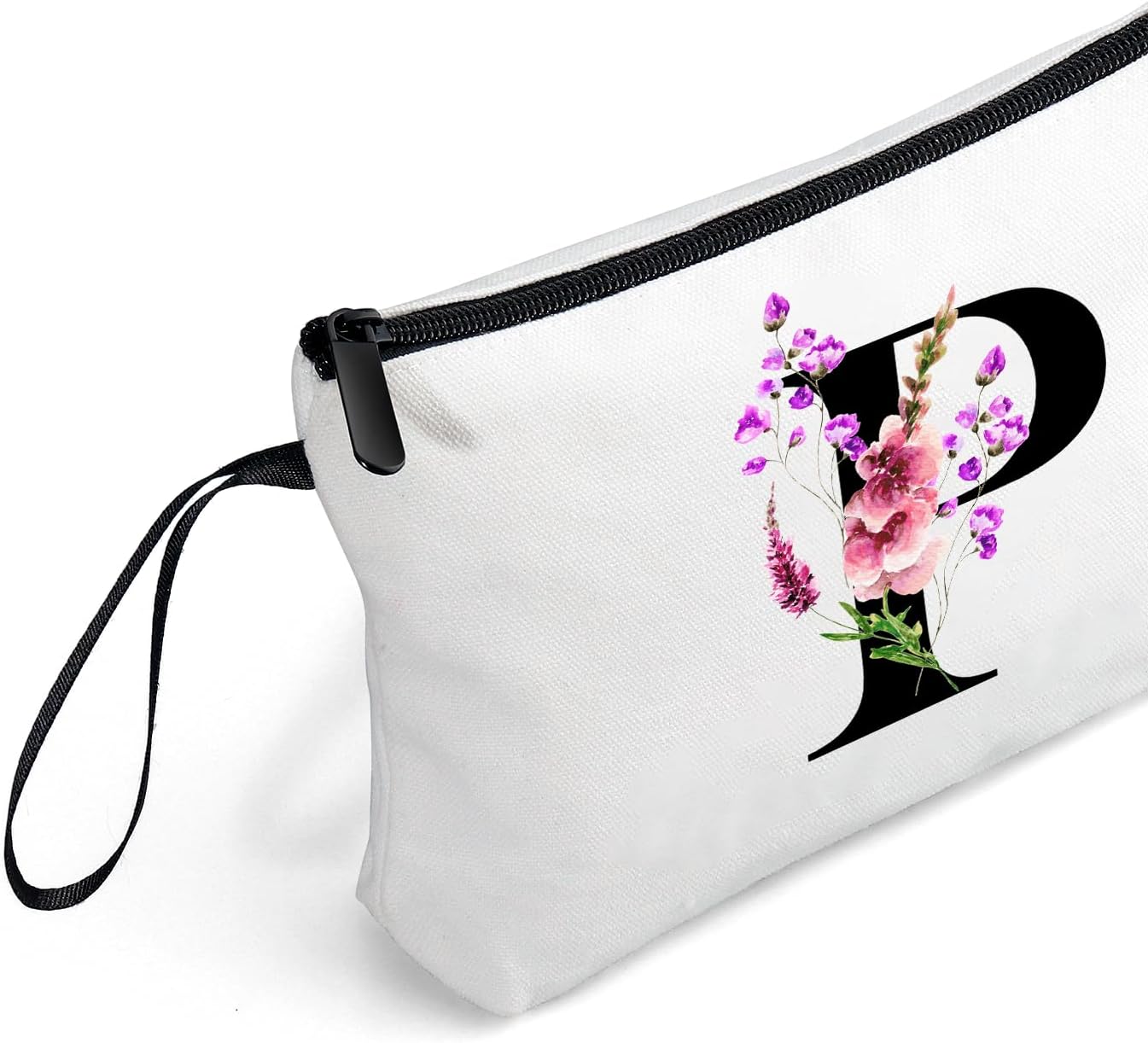 Happy Birthday Friendship Womens Bridesmaid Coolest Gifts for Sister Teacher Coworkers Personalized Travel Makeup Cosmetic Bag with Mirror Valentines Mothers Day Christmas Graduation P