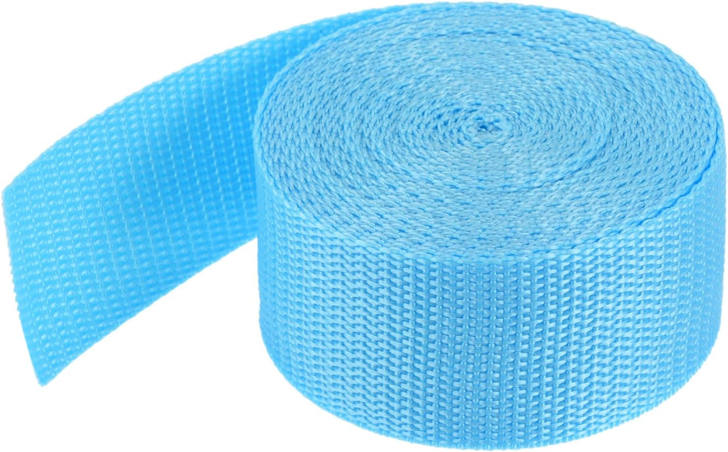 MECCANIXITY Lightweight Polypropylene Webbing Strap 1 1/2" 5 Yard Backpack Strapping Band Sky Blue for Outdoor Luggage Cargo Straps
