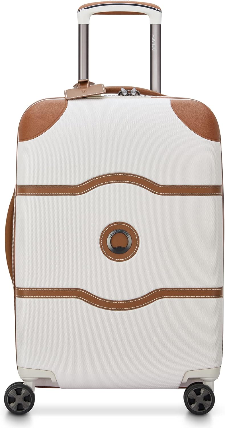 DELSEY PARIS Chatelet Air 2.0 Hardside Luggage with Spinner Wheels, Angora, 2 Piece Set, (20/Backpack)