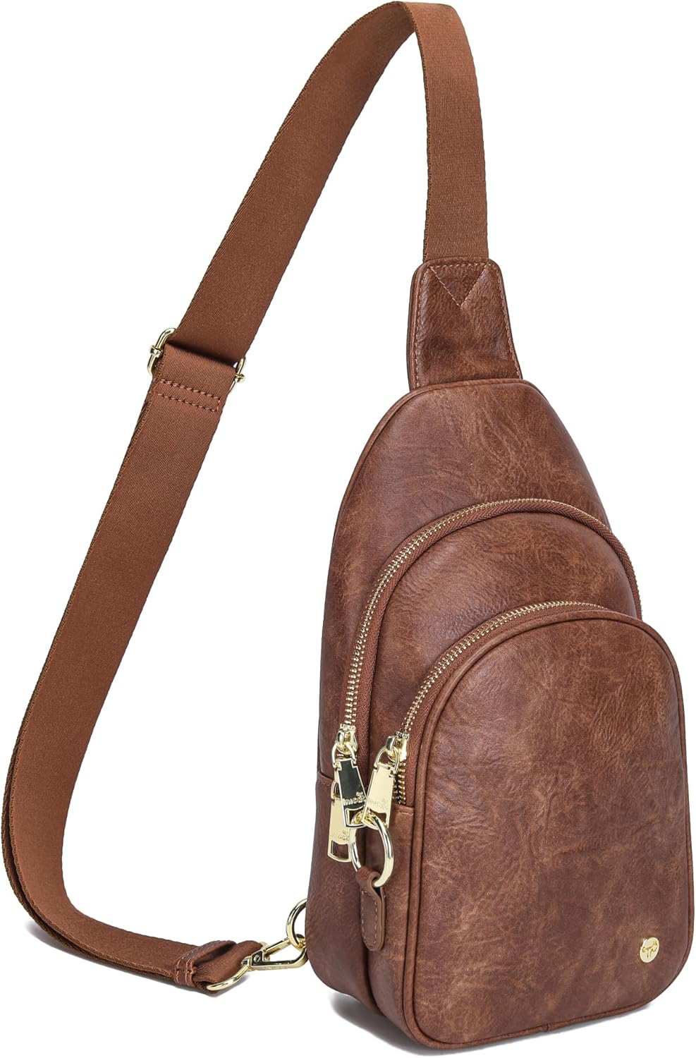 INICAT Crossbody Sling Bags Travel Cross Body Purses Faux Leather Fanny Packs Chest Bag for Women