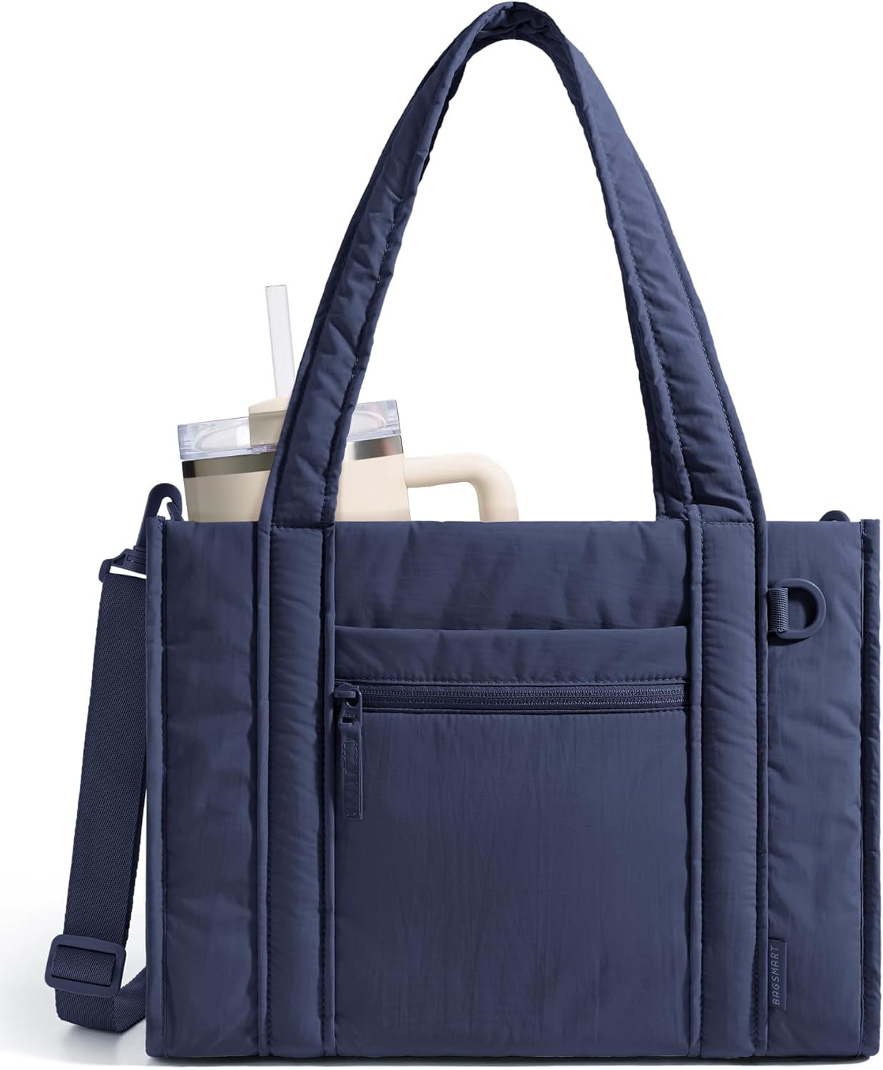 BAGSMART Small Tote Bag for Women, Crossbody Bag with Zipper, Crush Bow Purses for Travel Work College