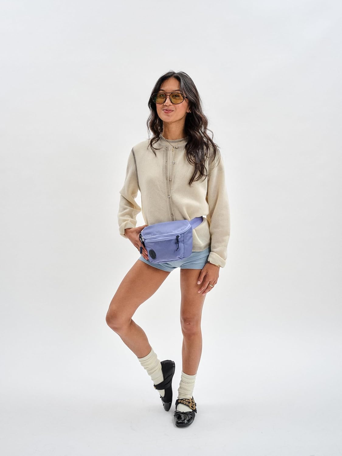 Baboon to the Moon Fanny Pack - Trendy, Compact, Water-Repellent Waist Bag in Multiple Colors and Sizes for Men and Women (Mystic Violet, Full Size (3L))