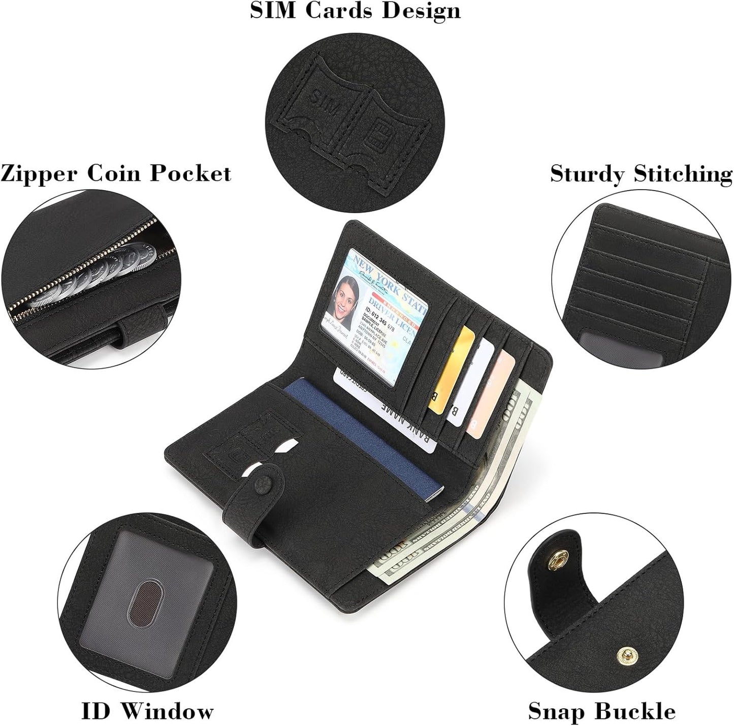 RFID Blocking Passport Wallet Cover Case Travel Document Organizer for Women and Men,Travel Wallet for Credit Card