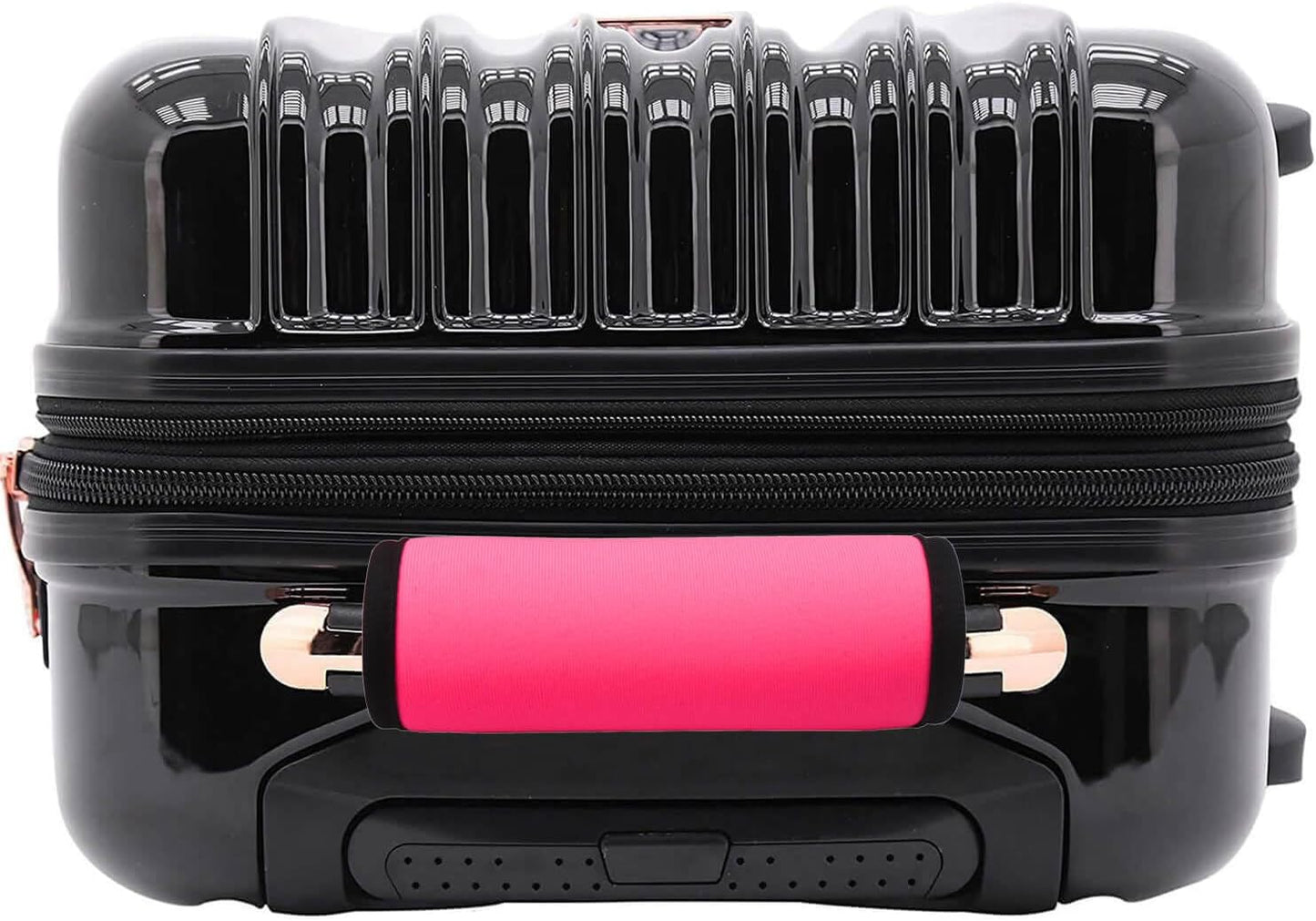Luggage Handle Wrap-Neoprene Luggage identifiers for Suitcases Unique Bright Luggage Tags/Spotter/Markers/Handle Cover Travel Accessories (Bright Pink)