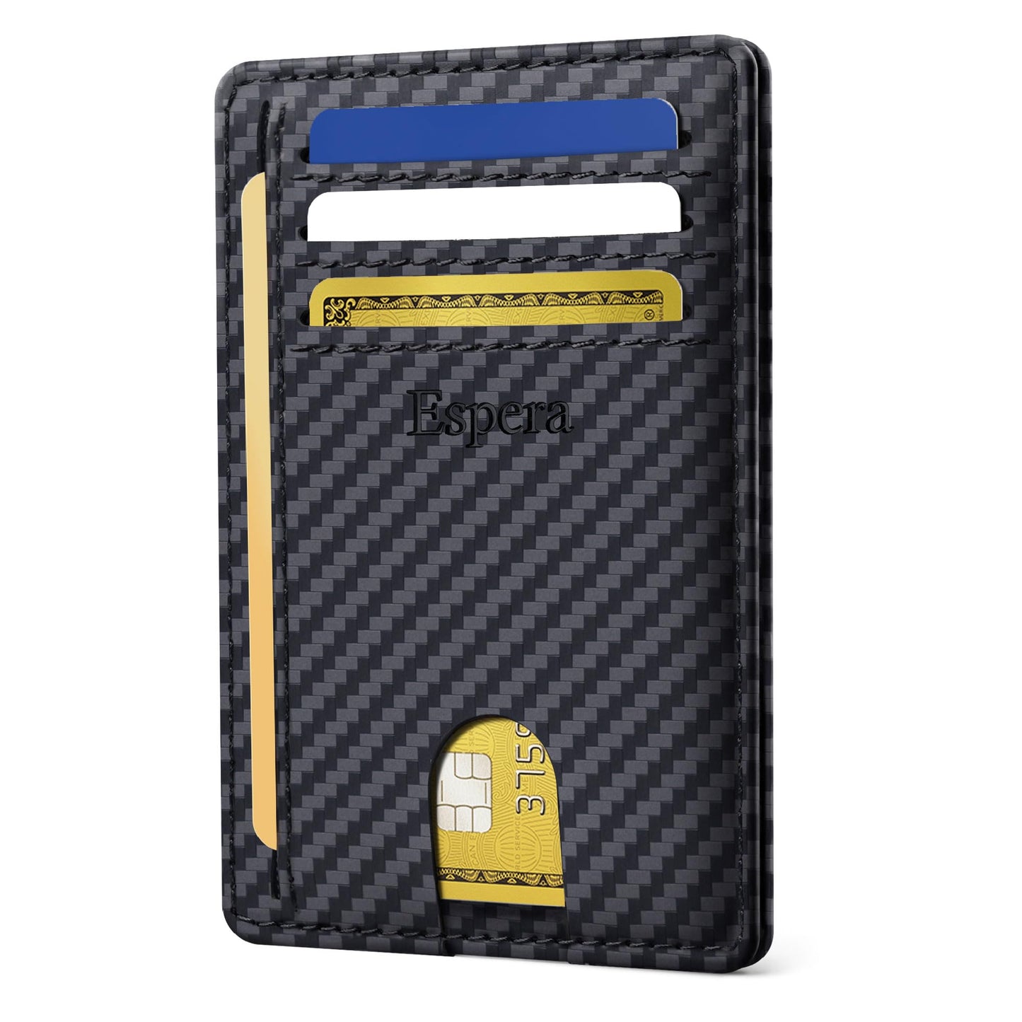 Espera Slim Minimalist Front Pocket Wallet for Men, RFID Blocking Credit Card Holder, Thin Travel