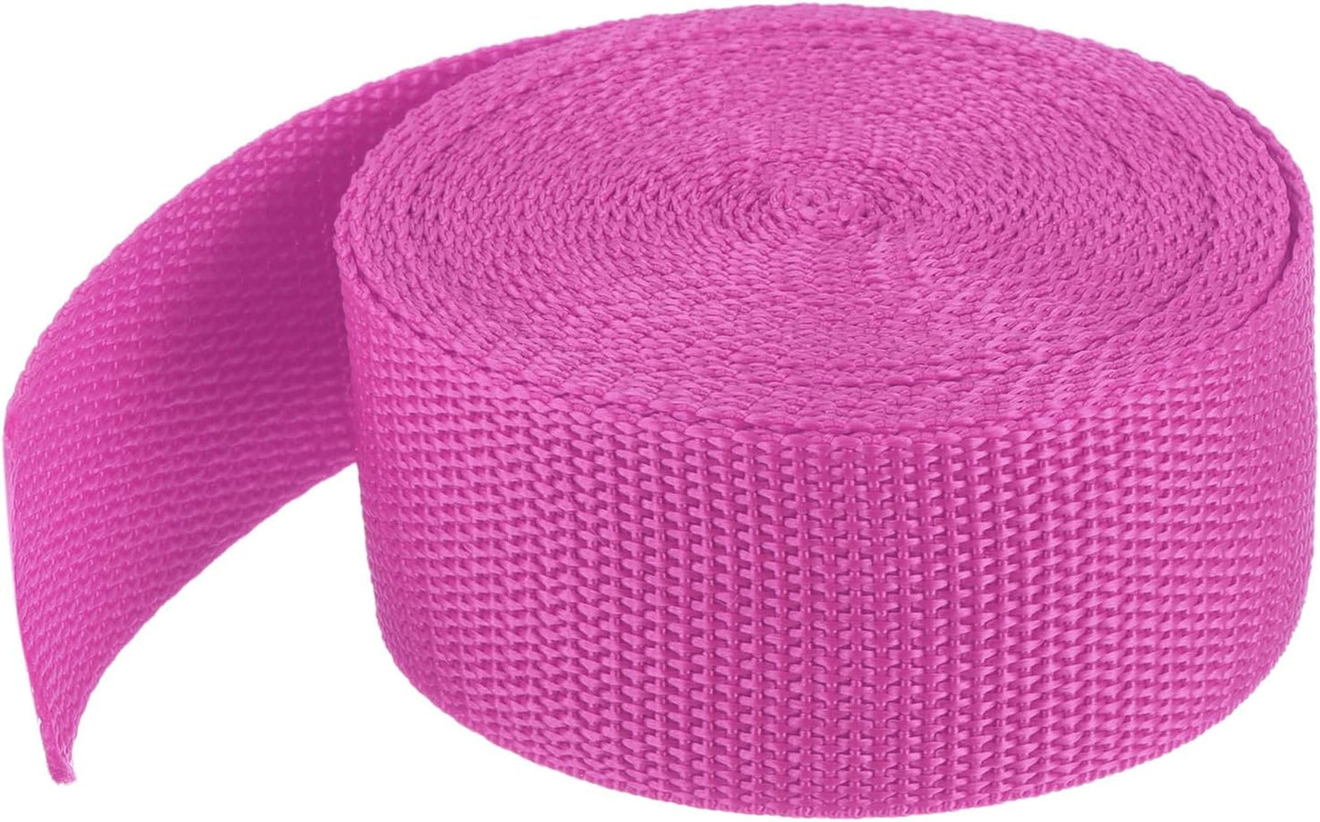 MECCANIXITY Lightweight Polypropylene Webbing Strap 1 1/2" 5 Yard Backpack Strapping Band Plum Red for Outdoor Luggage Cargo Straps