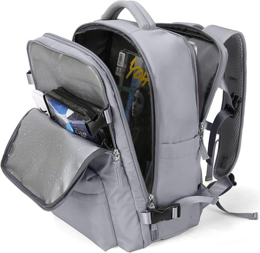 WONHOX Large Travel Backpack Carry on Flight Approved Laptop Work Business Backpack for Women Men Mochila de Viaje