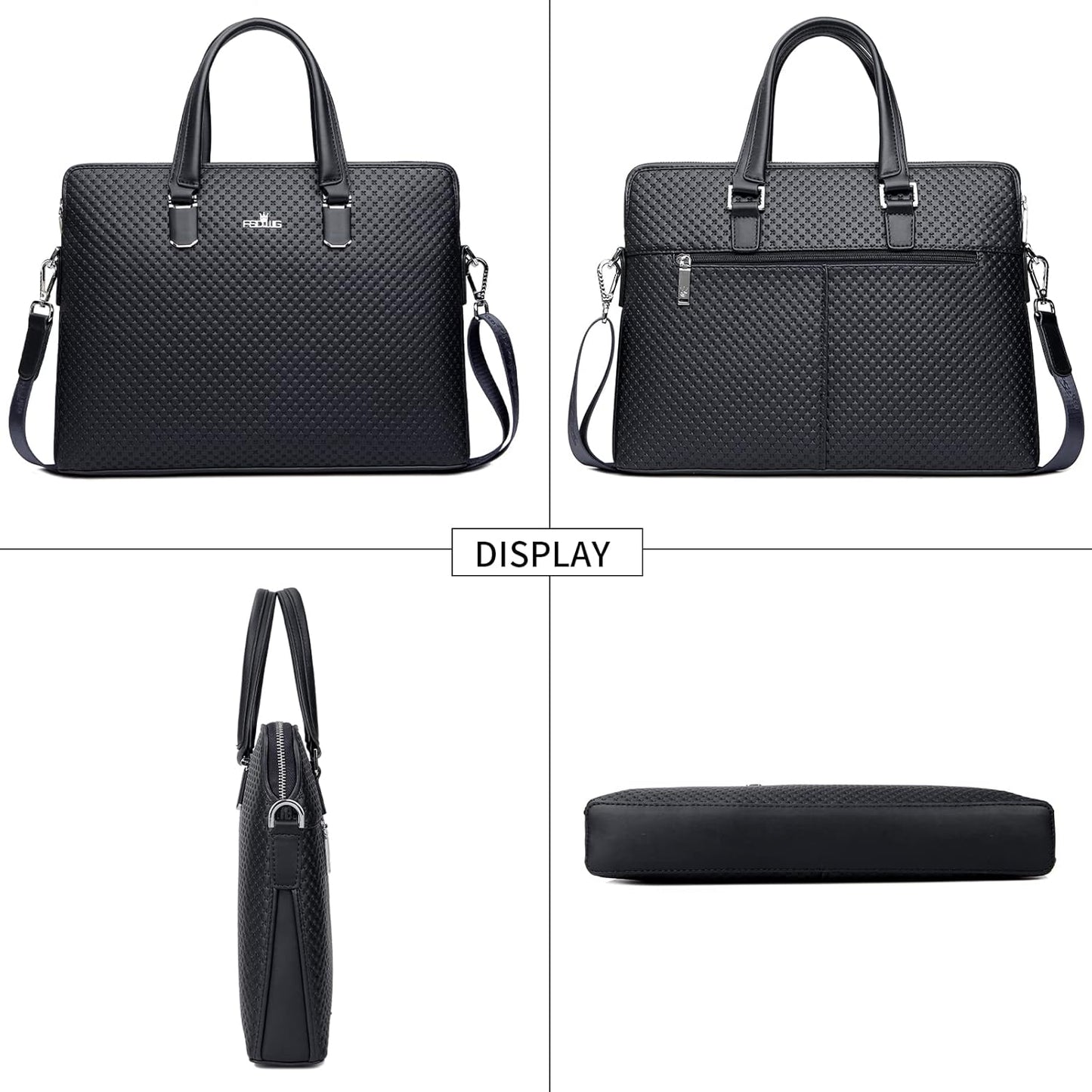FSD.WG]Business Bag Leather Briefcase Shoulder Laptop Business Bag for Men