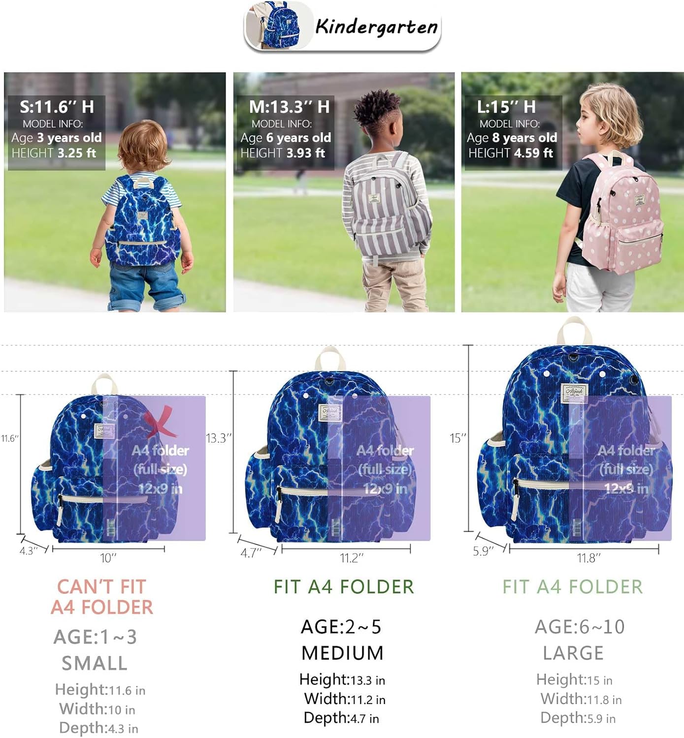 Corduroy Toddler Backpack for Boys 2-5: Preschool Backpack for Boys