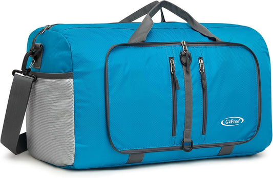 G4Free 40L/65L Foldable Duffel Bag, Water-Repellent Travel Backpack, Lightweight Carry Bag for Overnight Weekender Sports Men Women