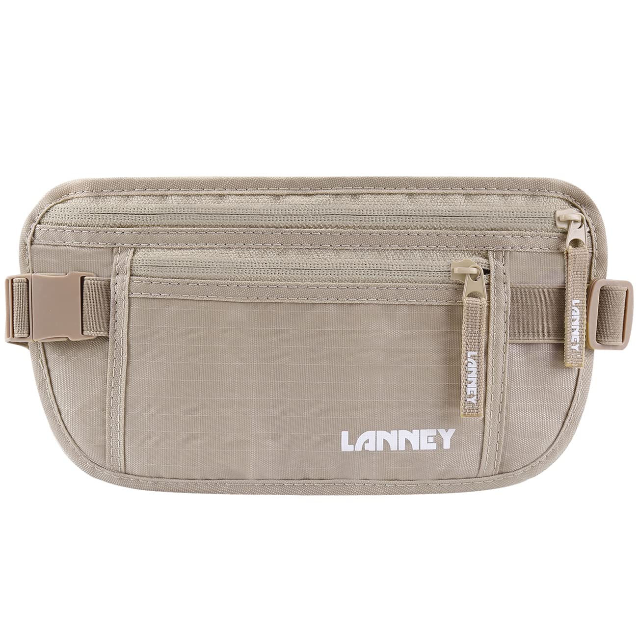 Money Belt for Travel, Slim RFID Blocking Women and Men Hidden Travel Pouch Under Clothes, Passport