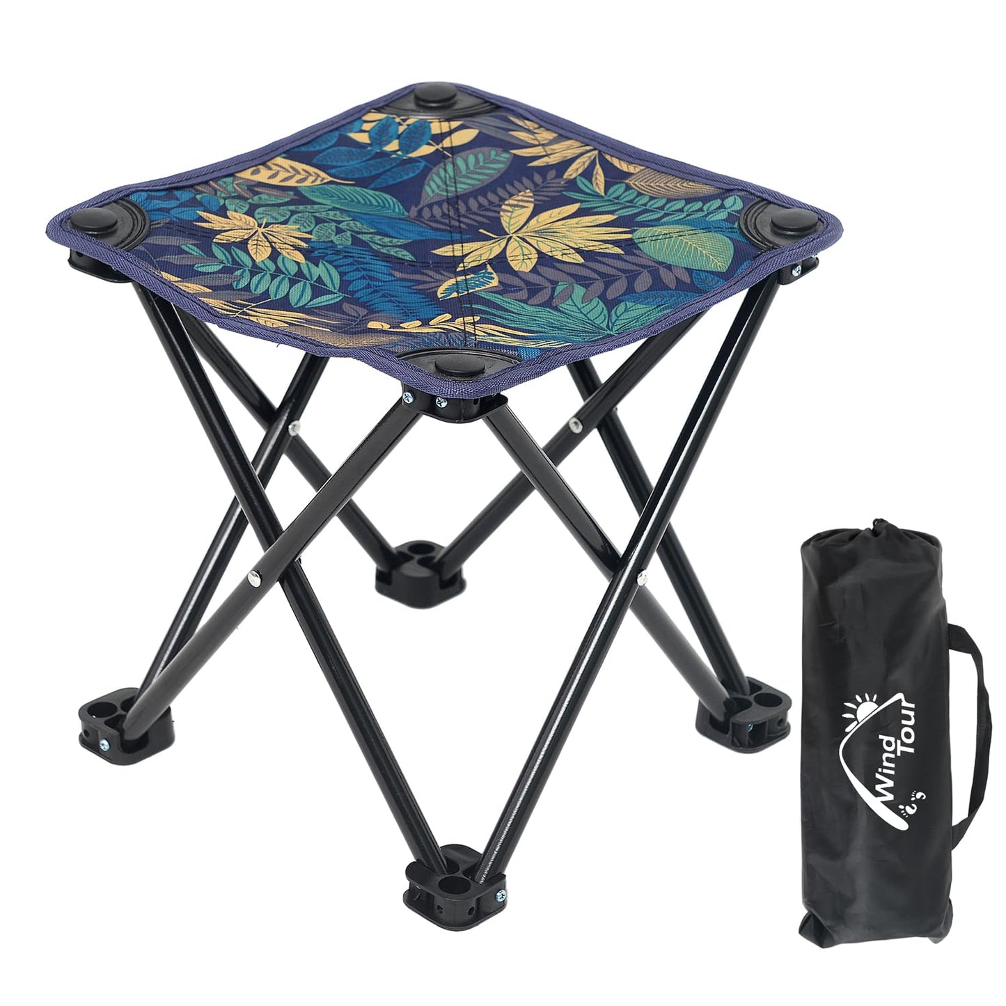 Wind Tour Portable Folding Camping Stool Outdoor Camping Lightweight Samll Chair for Fishing Hiking