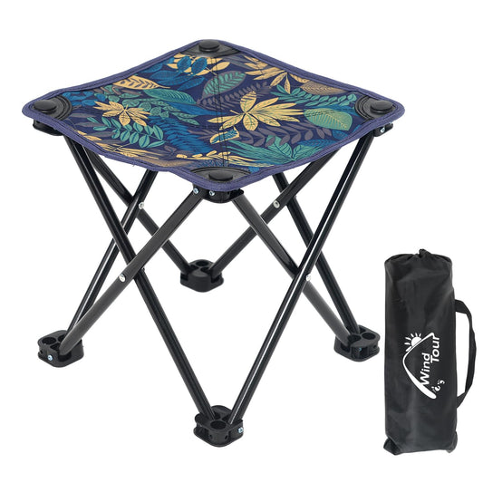 Wind Tour Portable Folding Camping Stool Outdoor Camping Lightweight Samll Chair for Fishing Hiking