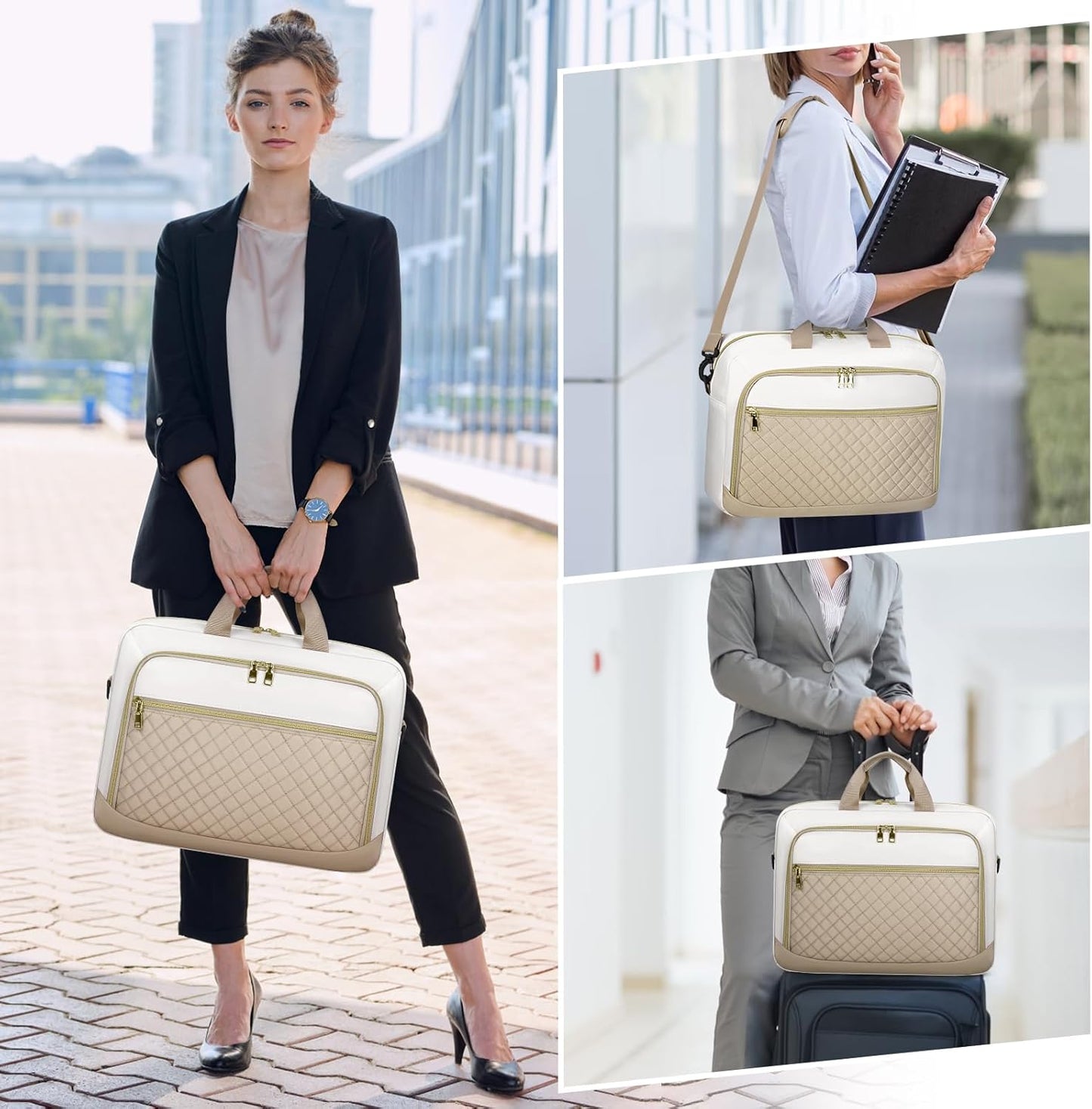 NEWHEY Laptop Bag 17.3 Inch Laptop Briefcase for Women Men Waterproof Shoulder Messenger Bag Large