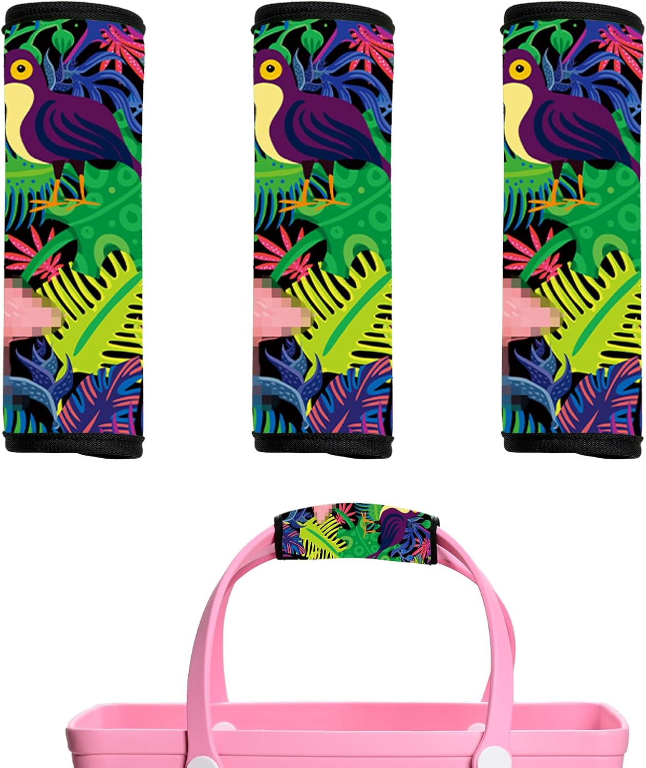 Luggage Handle Wraps 3Pcs – Neoprene Bag Handle Wrap for Bogg, Luggage Identifiers for Suitcases Easy Identification, Stylish & Comfy Suitcase Handle Replacement Travel Accessories for Airport Y10